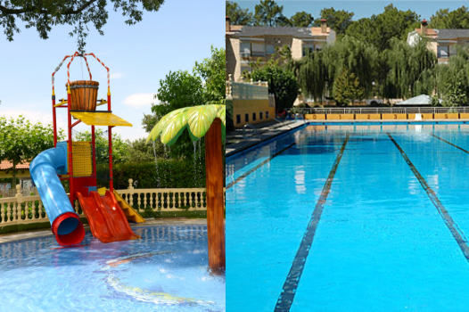 Piscinas Olímpica e Infantil con Juegos